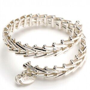 Alex and Ani Vintage 66 Shiny Silver Gypsy Wrap Bracelet